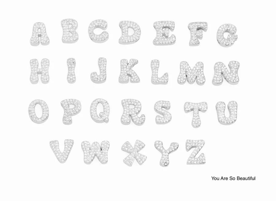 BB Lila You Are So Beautiful Initial Charms - Image 6