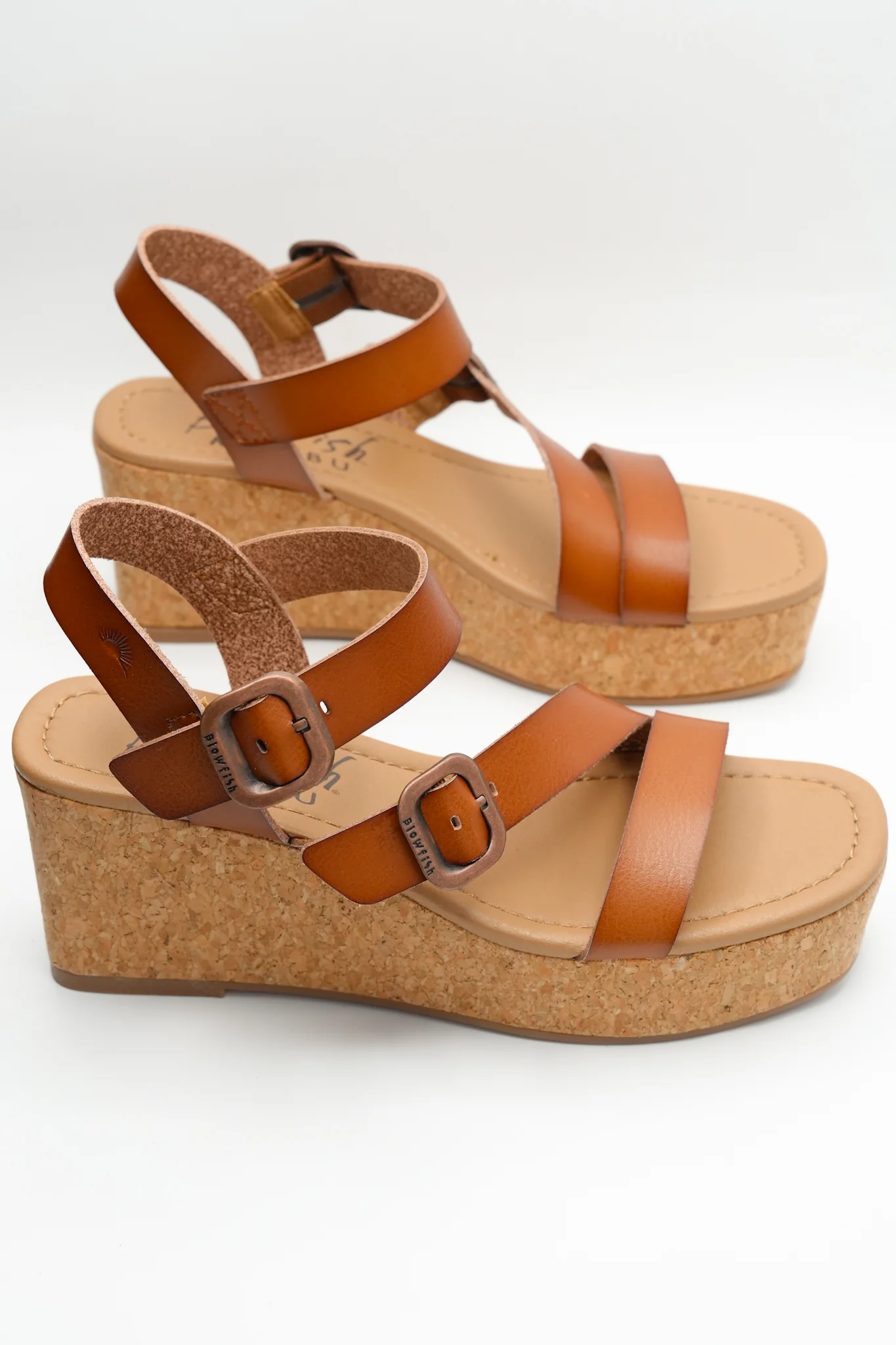 Blowfish Vegan Leather Cork Platform Wedge Sandal - Image 3