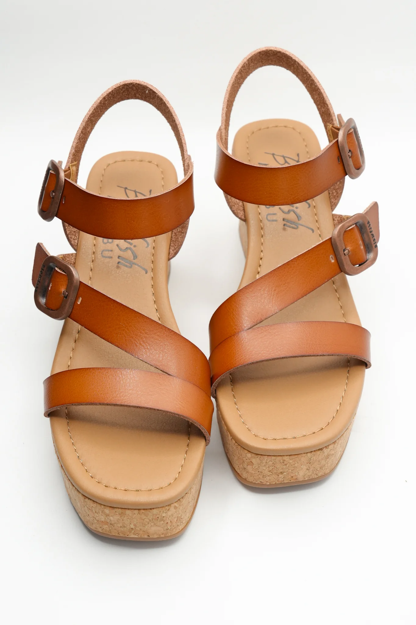 Blowfish Vegan Leather Cork Platform Wedge Sandal - Image 4