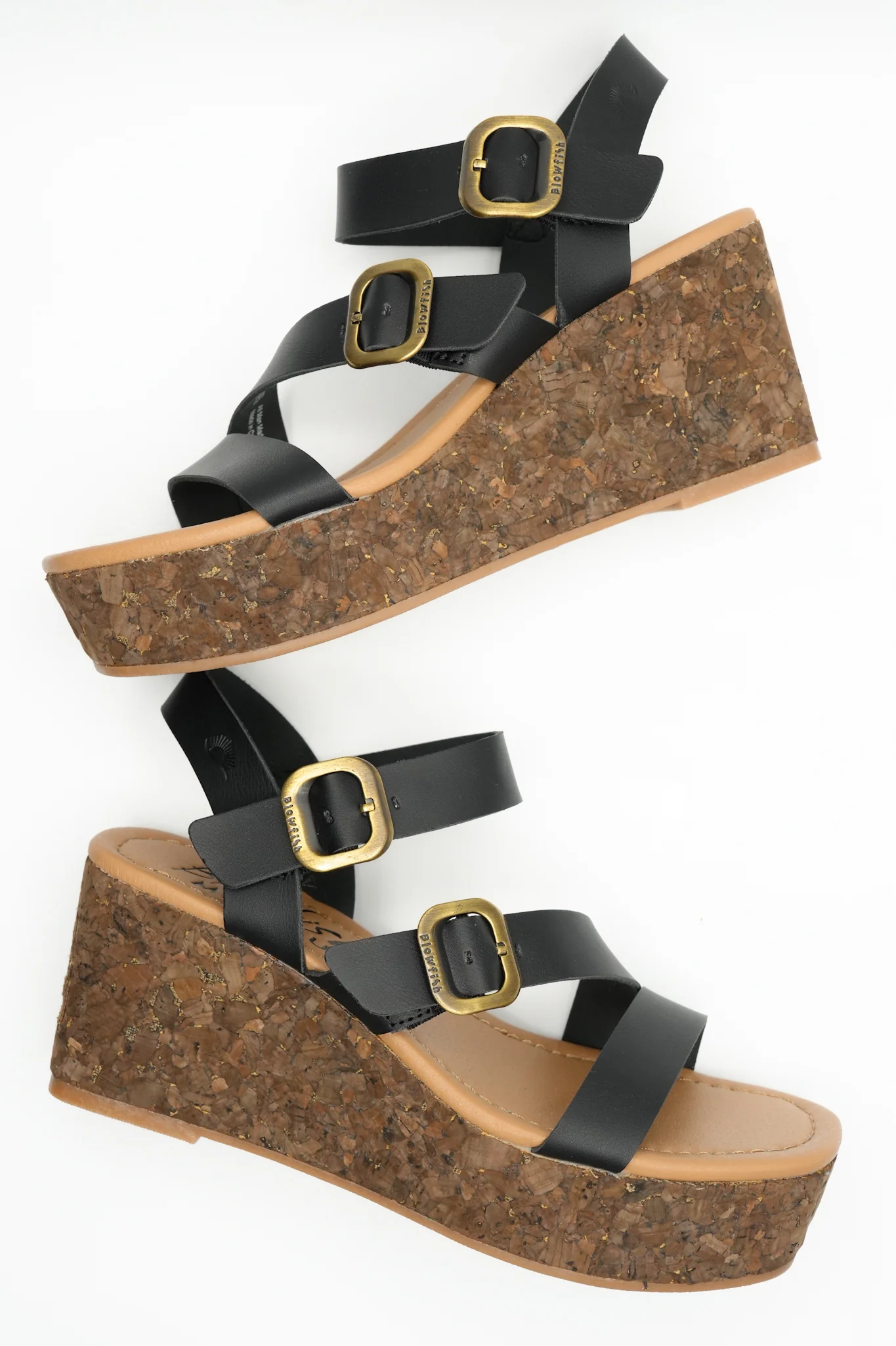 Blowfish Vegan Leather Cork Platform Wedge Sandal - Image 5