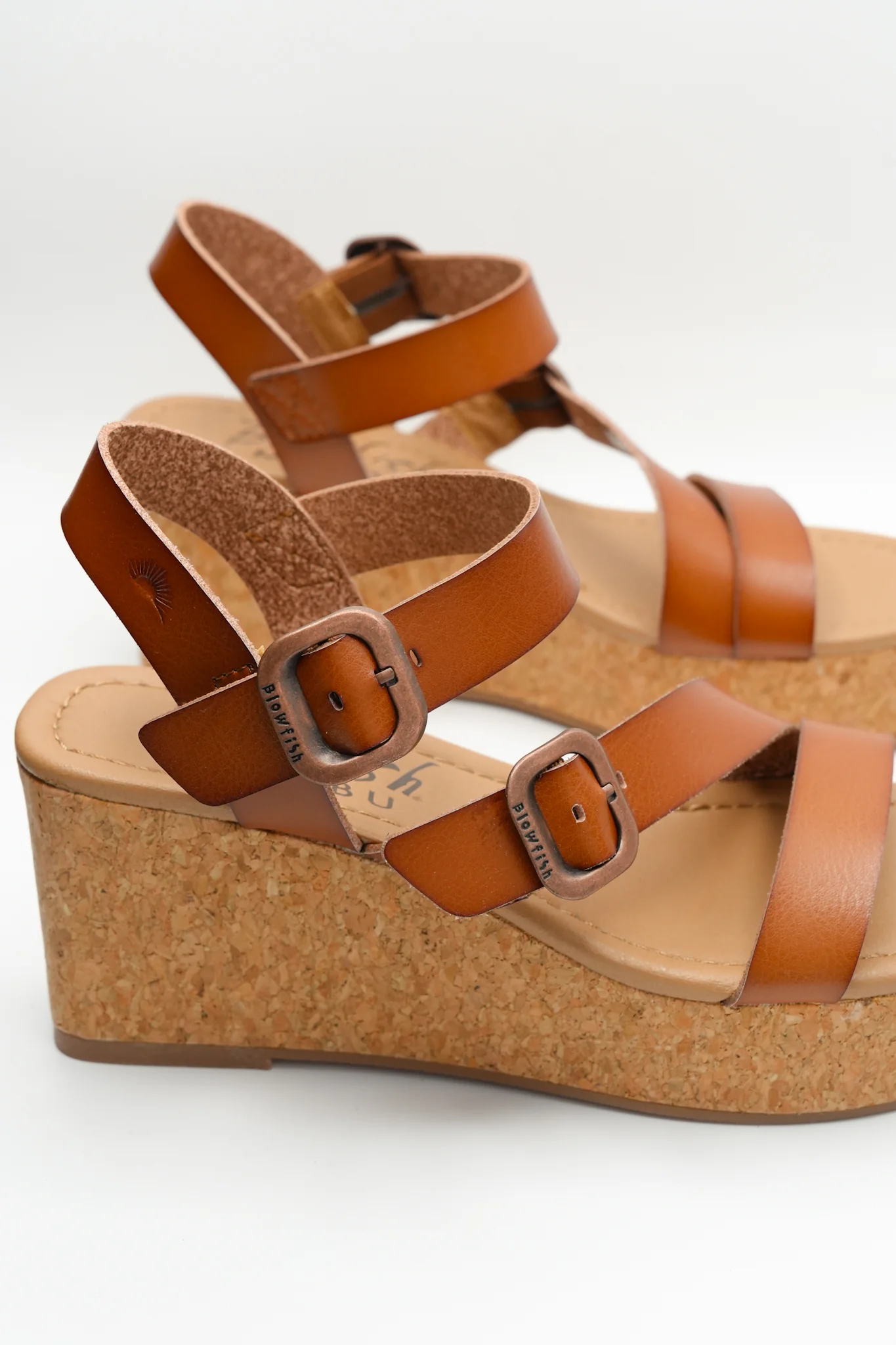 Blowfish Vegan Leather Cork Platform Wedge Sandal - Image 6