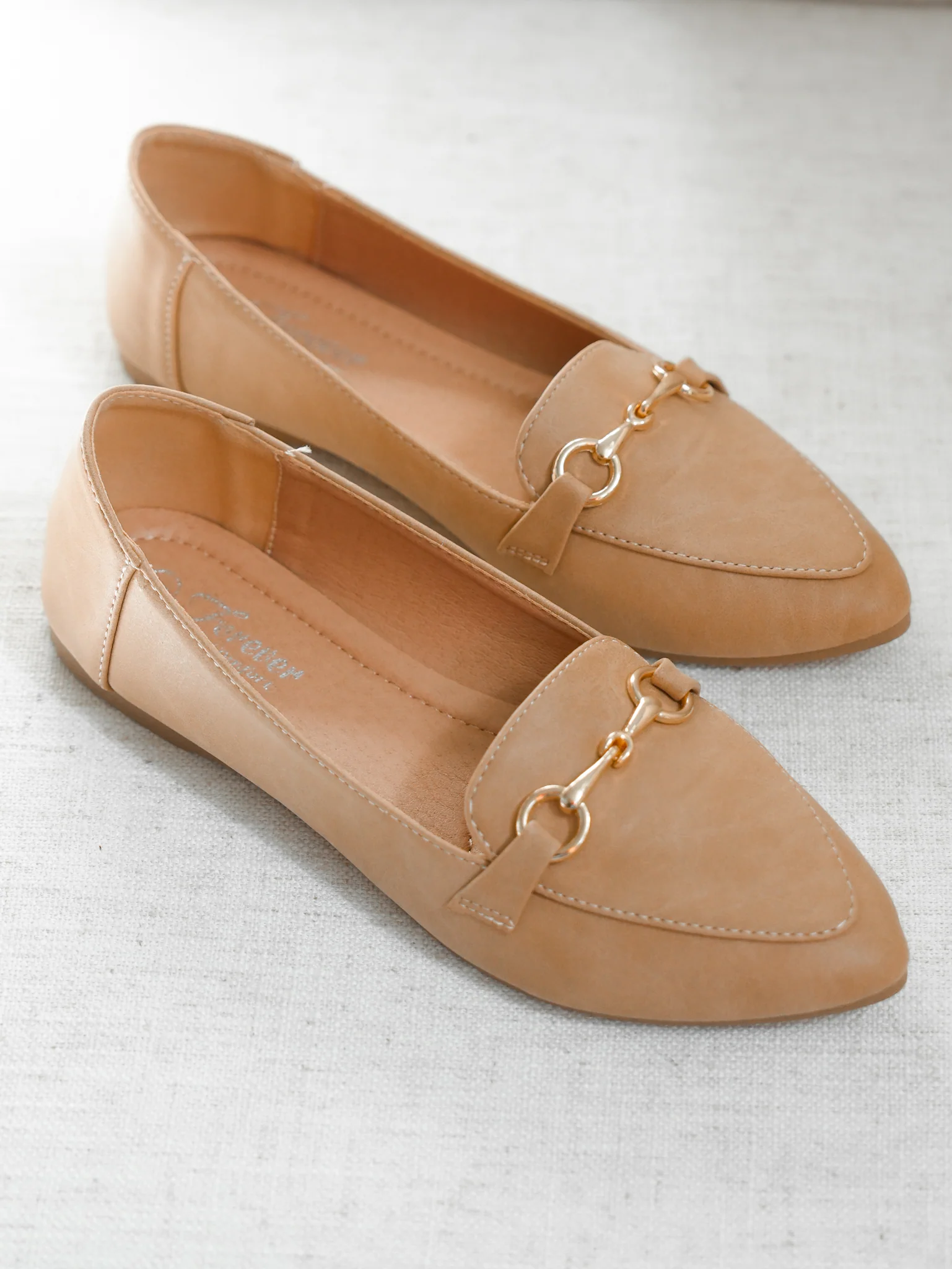 Chic Vegan Leather Slip On Loafers - Image 6