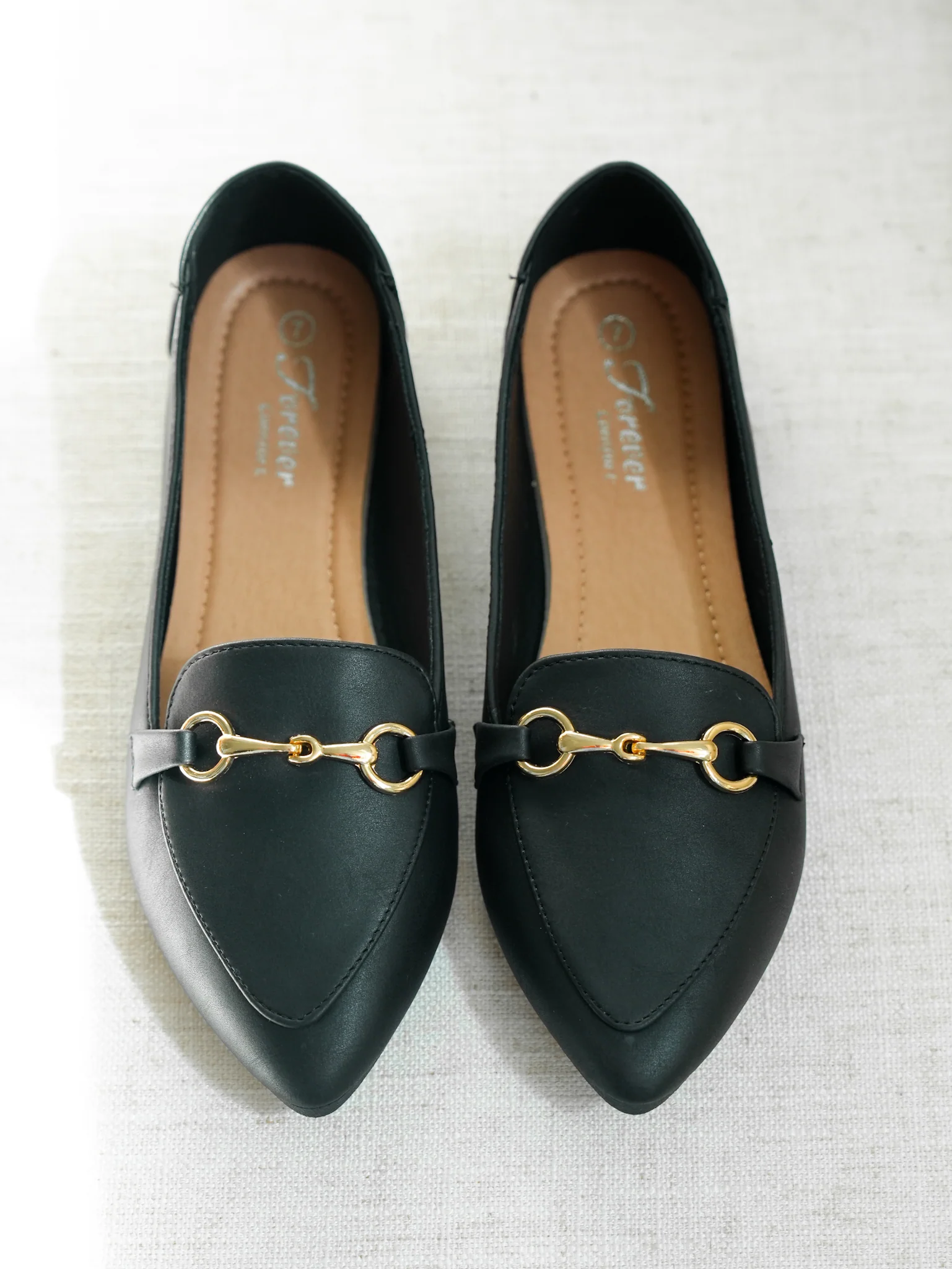 Chic Vegan Leather Slip On Loafers - Image 8