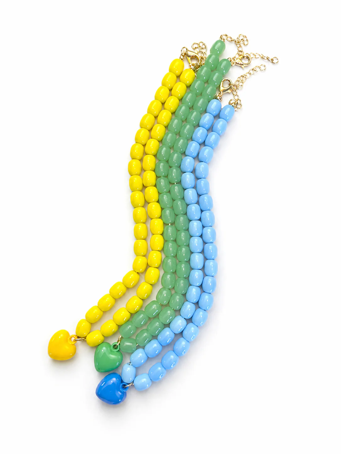 Gemelli Tyler Beaded Heart Charm Necklace