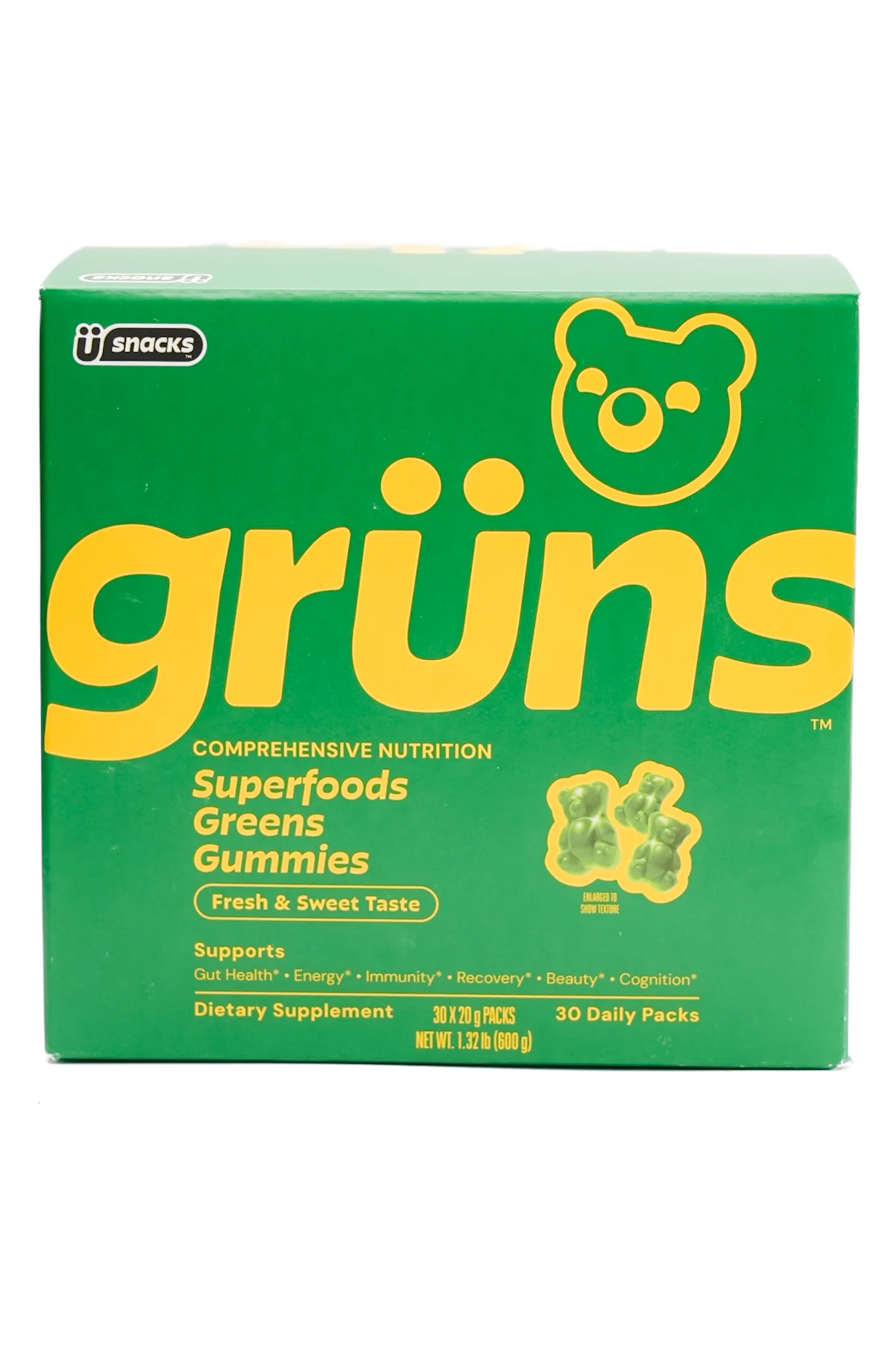 Restock! Grüns Adult Superfood Greens Gummies *Final Sale* - Image 3