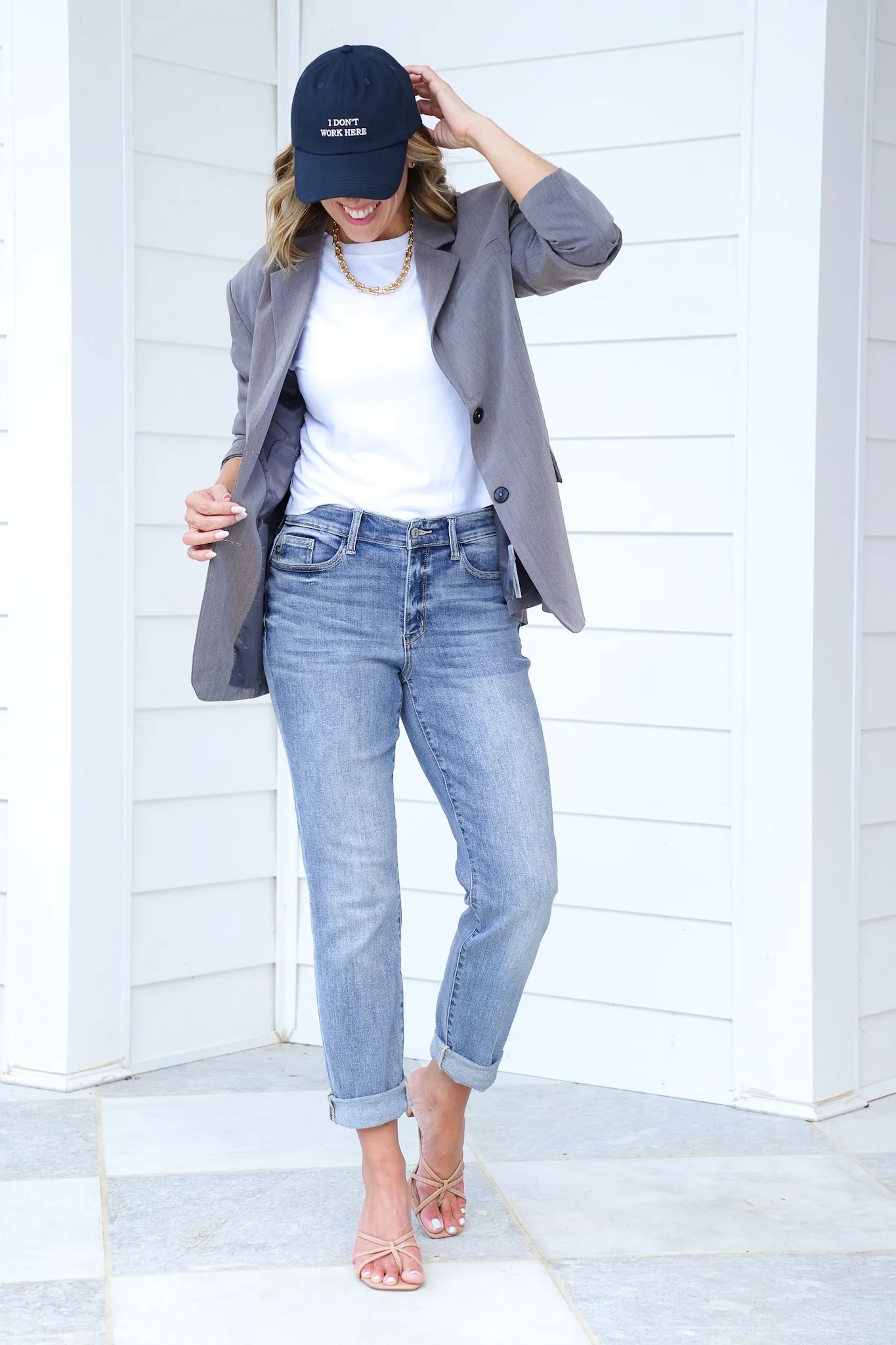 Judy Blue Work From Home Mid Rise Bleach Washed Boyfriends - Image 9