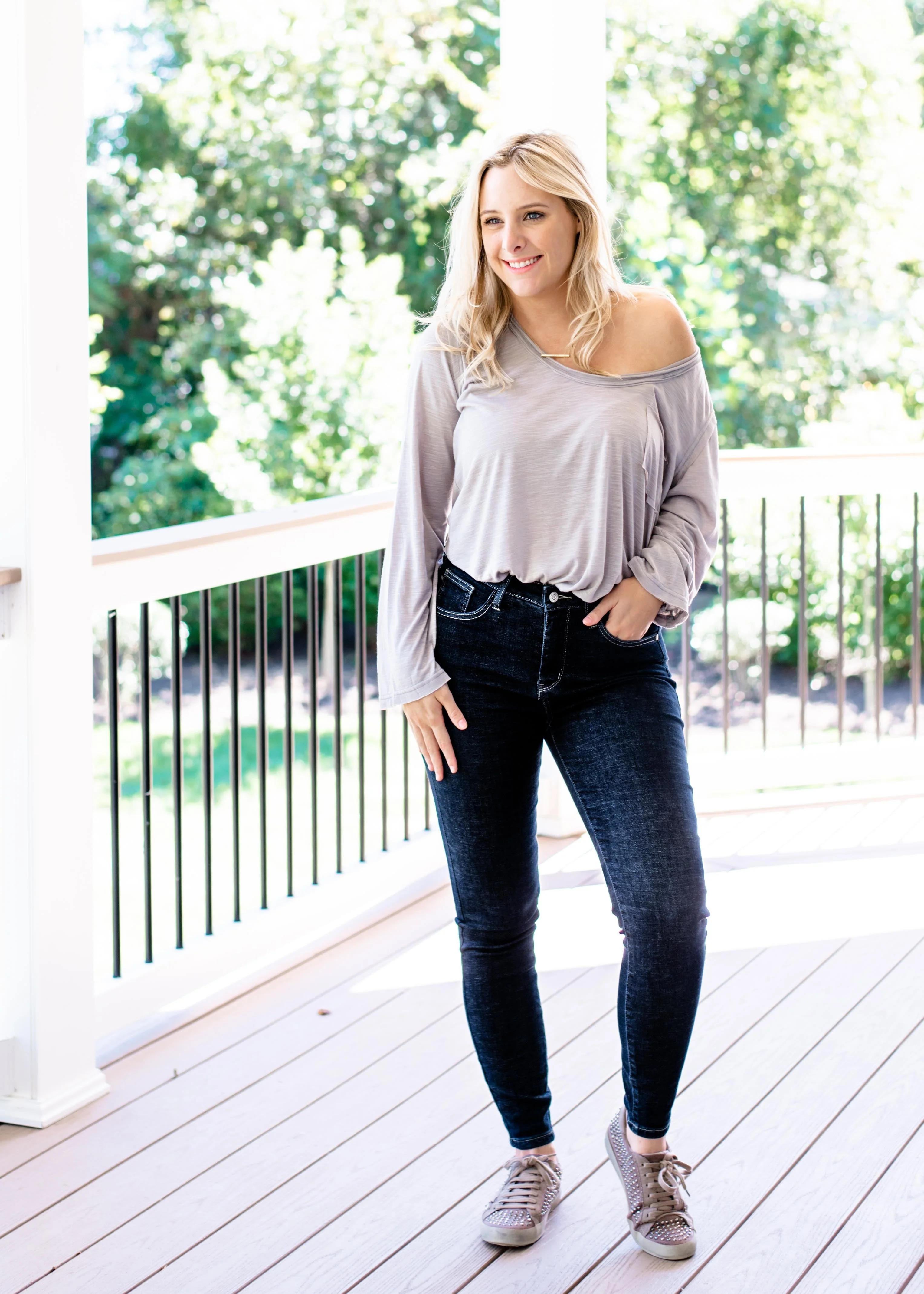 Judy Blue Tummy Control Suck it up Buttercup Dark Wash Skinny Jeans - Image 9