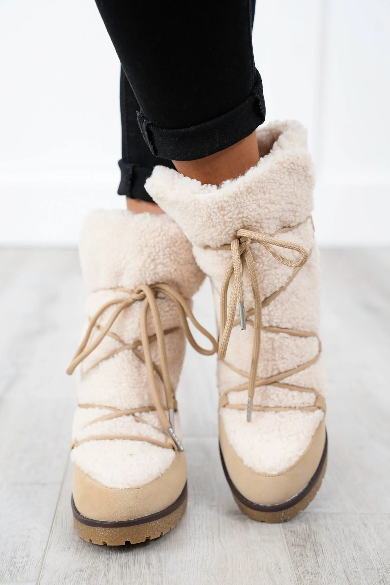 MIA Chic Ankle Boot with Sherpa Lining - Image 6