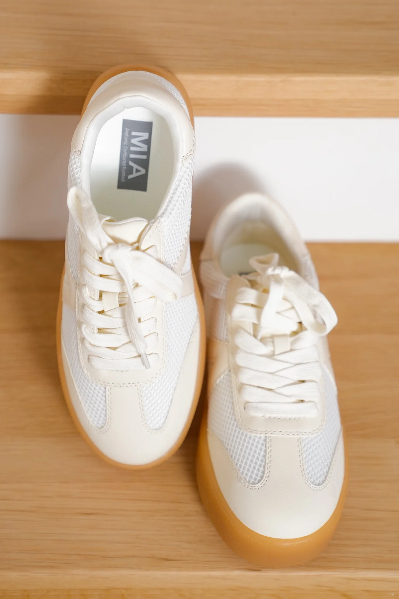 MIA Low Top Mesh Sneaker with V Design - Image 3