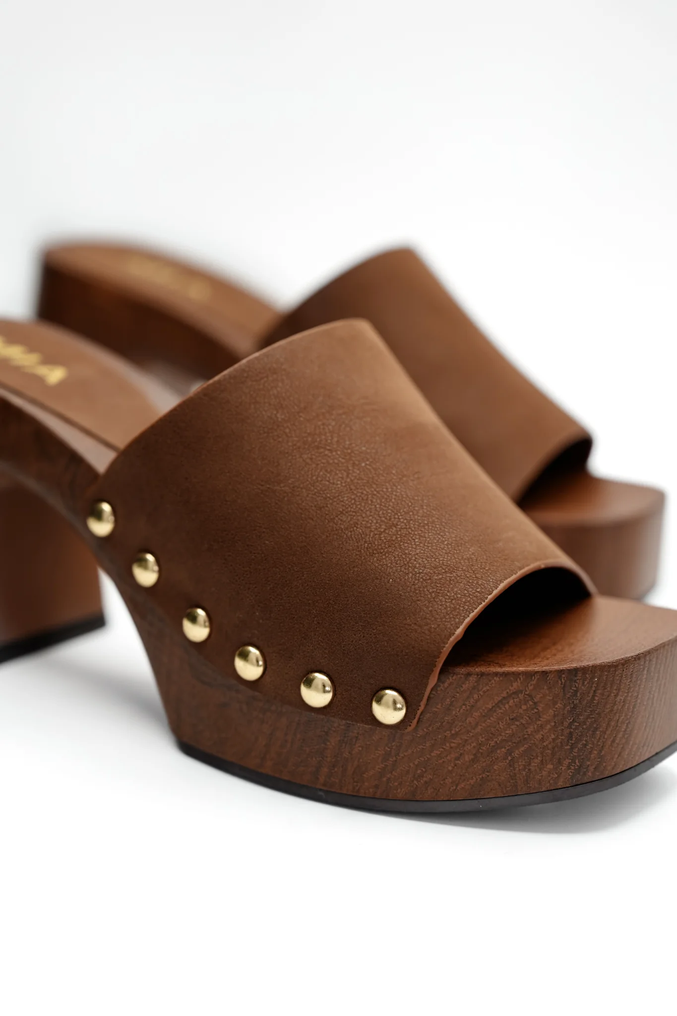 MIA Studded Platform Clog Mule with Block Heel - Image 5