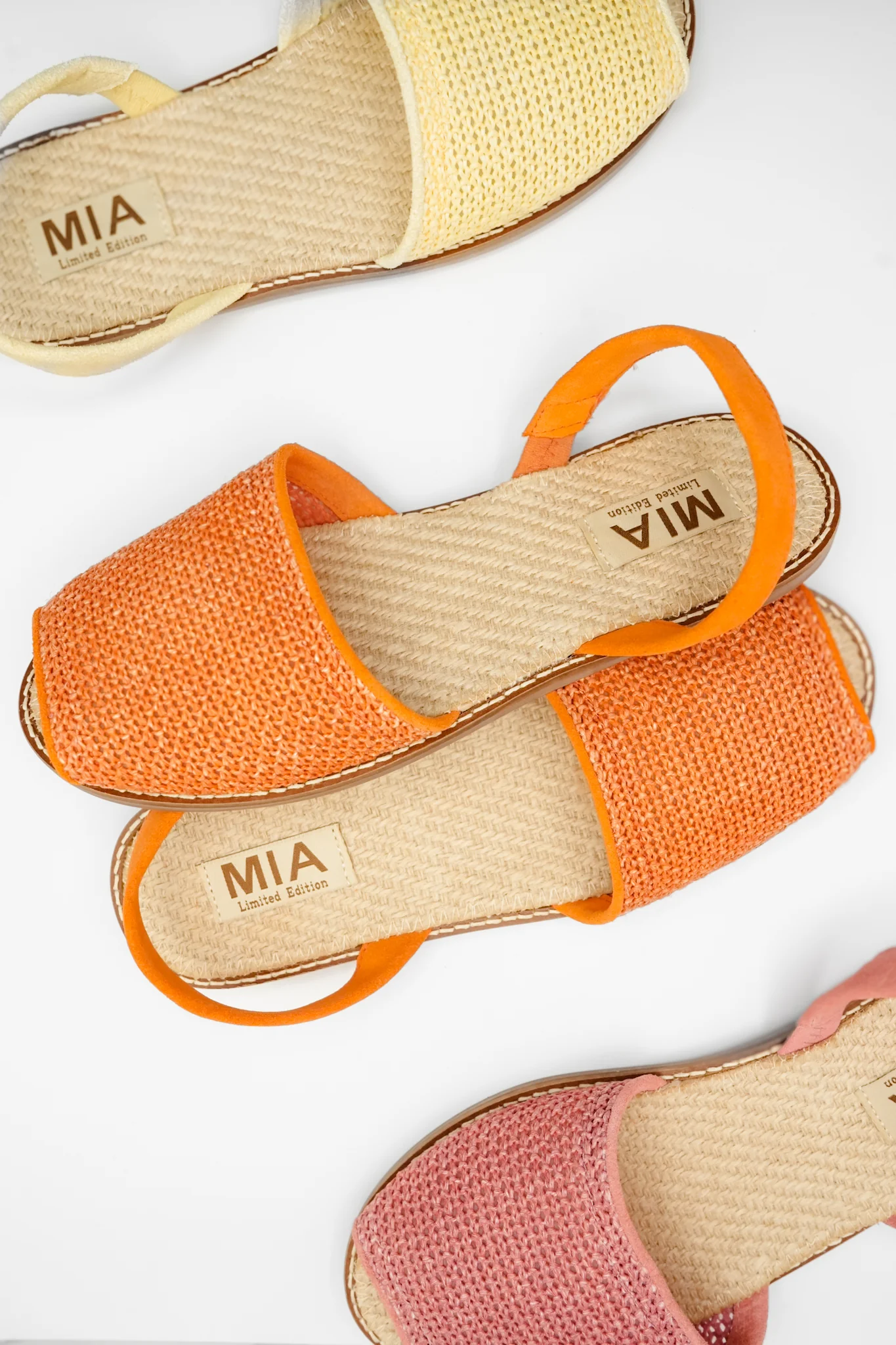 MIA Textured Fabric Slingback Comfort Flat - Image 4