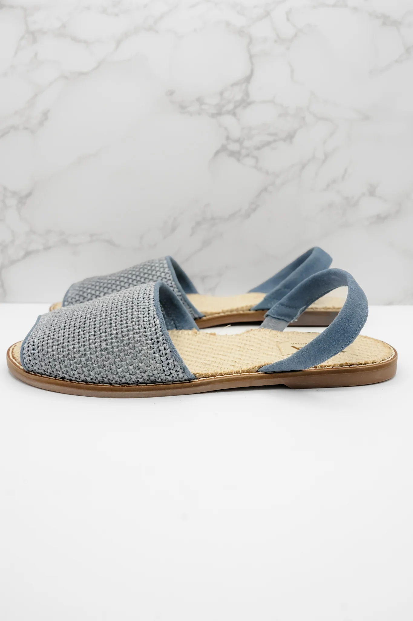 MIA Textured Fabric Slingback Comfort Flat - Image 9