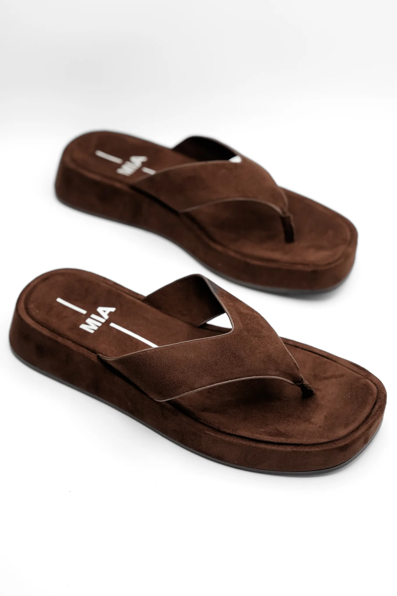 MIA Vegan Leather Thong Platform Slide - Image 2