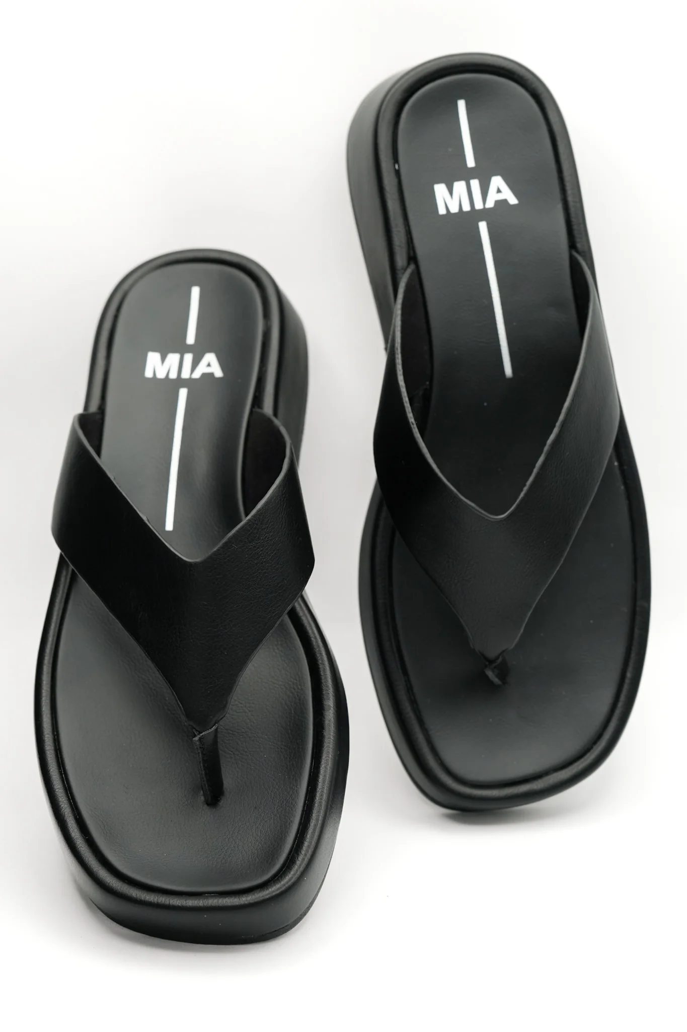 MIA Vegan Leather Wide Strap Platform Thong Sandal - Image 5