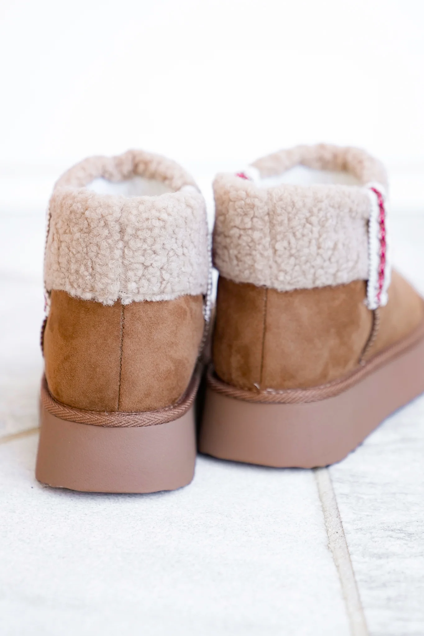 MIA Vegan Suede Sherpa Ankle Boot - Image 8