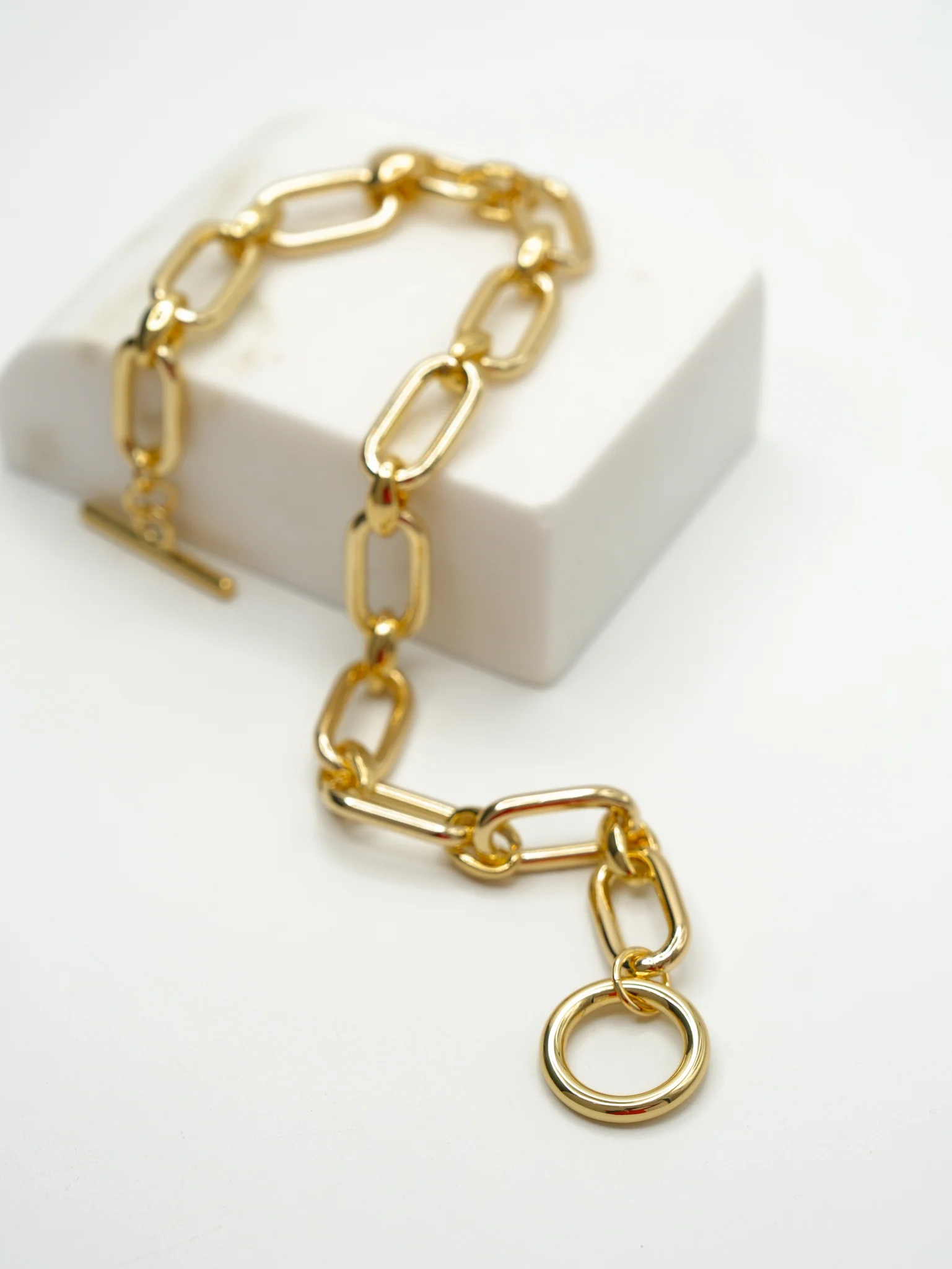 Large Paperclip Toggle Necklace - Image 2