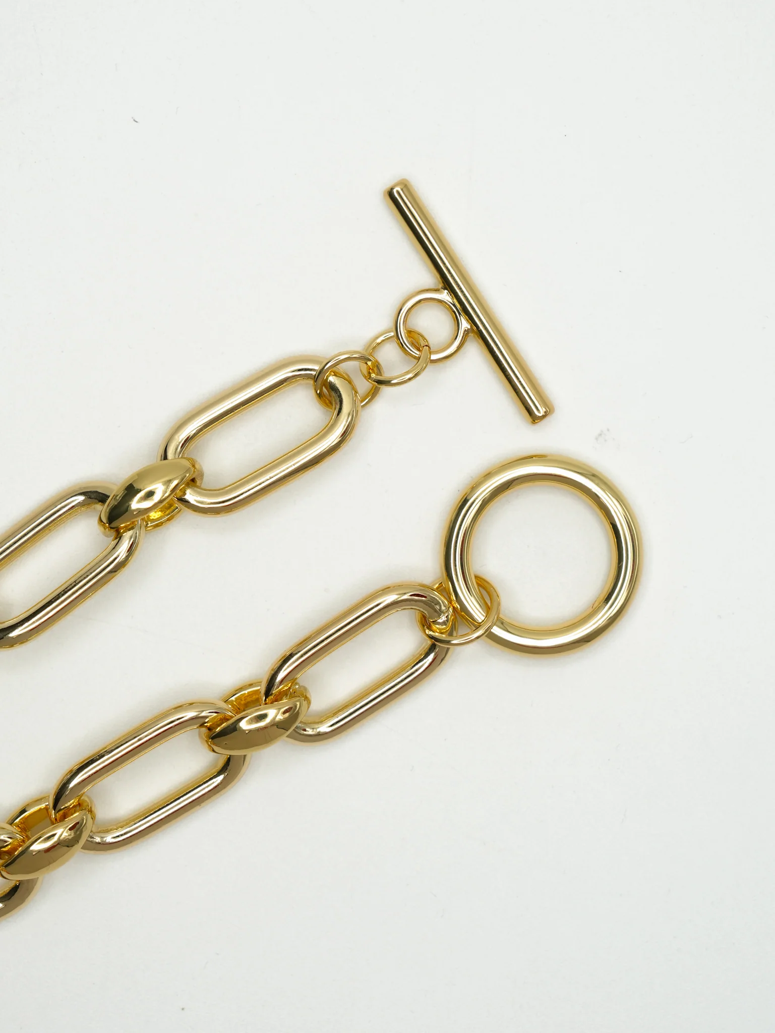 Large Paperclip Toggle Necklace - Image 3