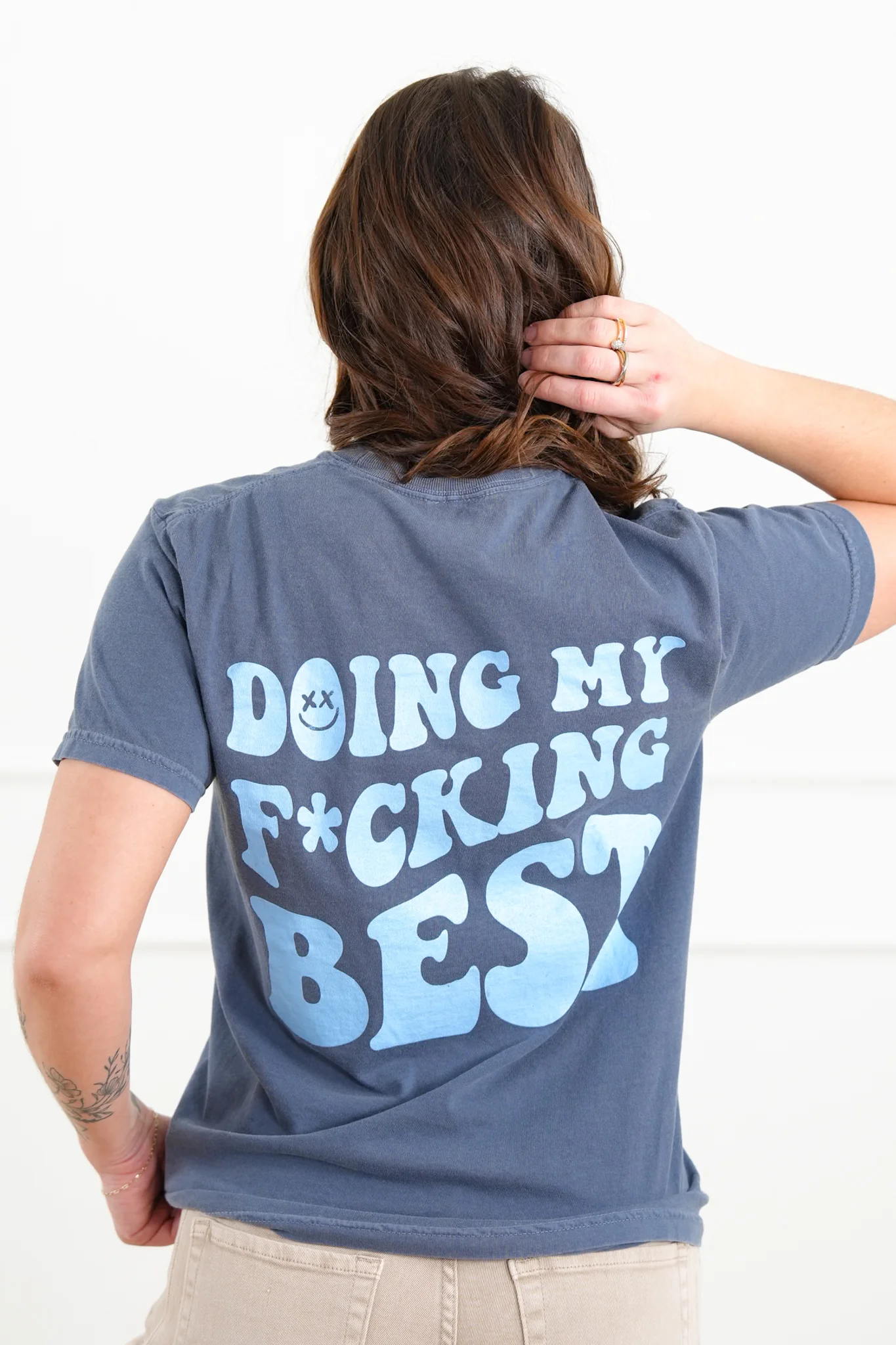Plus/Reg Short Sleeve "Doing My F*cking Best" Graphic Tee - Image 5