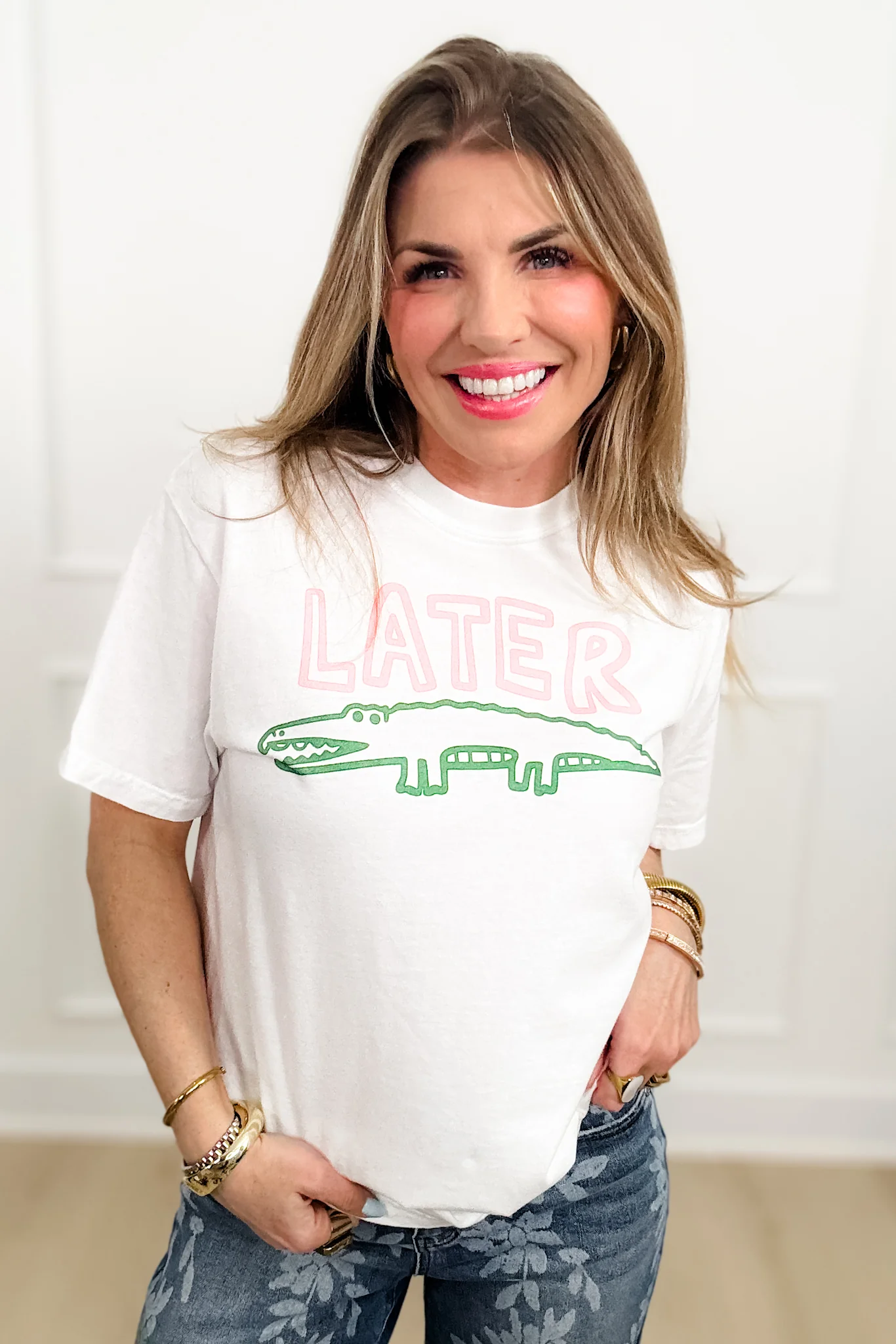 Plus/Reg Short Sleeve "Later Gator" Graphic Tee - Image 4