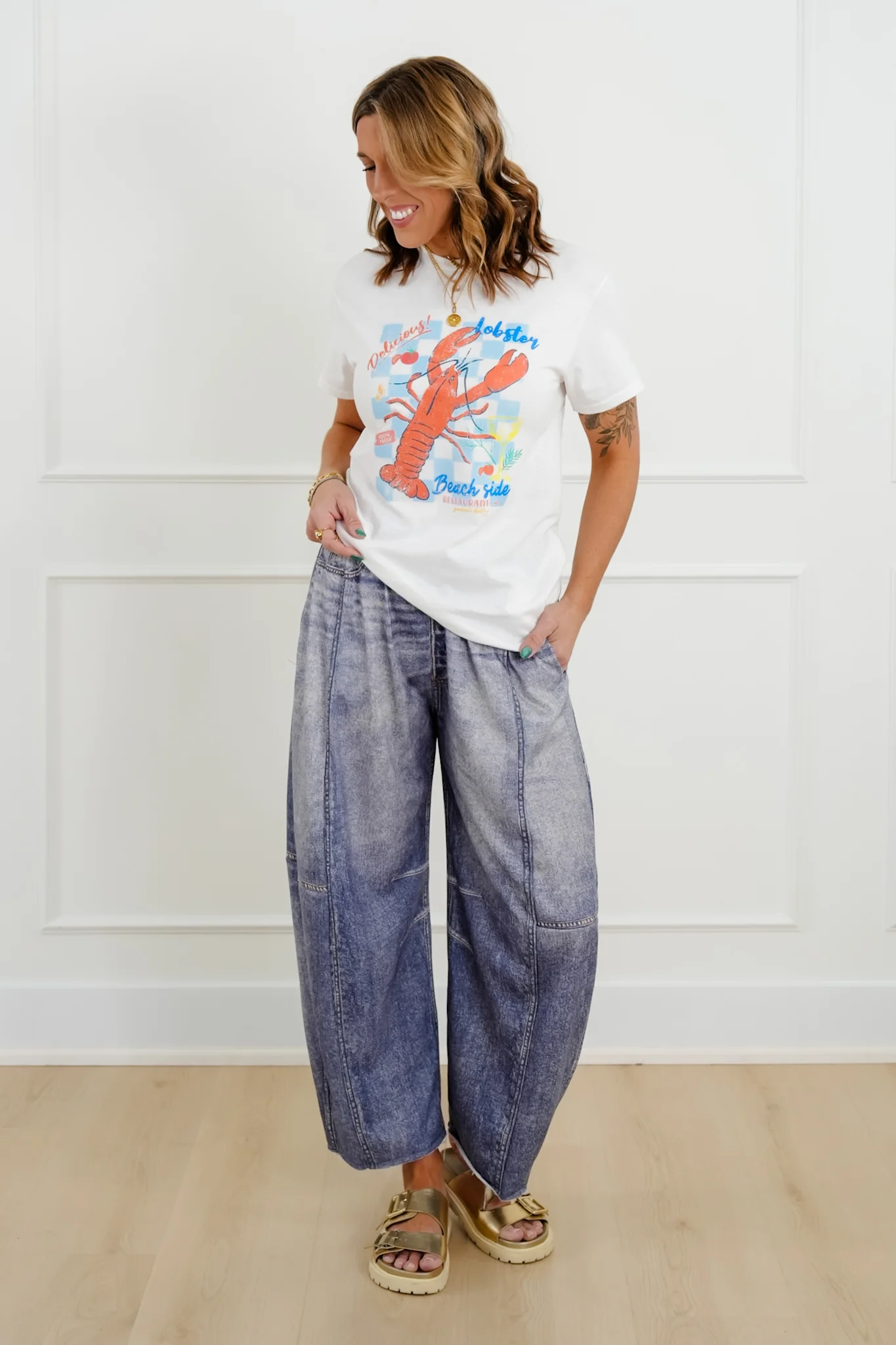 Plus/Reg Short Sleeve "Lobster" Graphic Tee - Image 2