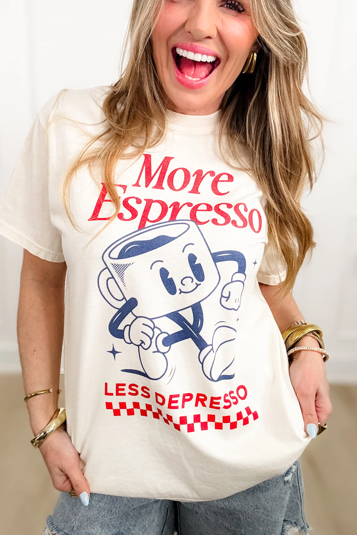 Plus/Reg Short Sleeve "More Espresso" Graphic Tee - Image 2