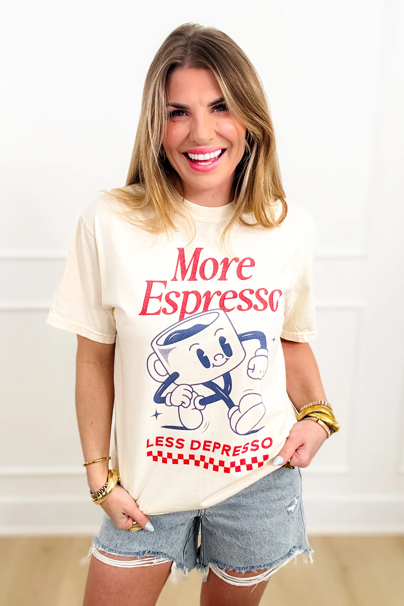 Plus/Reg Short Sleeve "More Espresso" Graphic Tee - Image 3