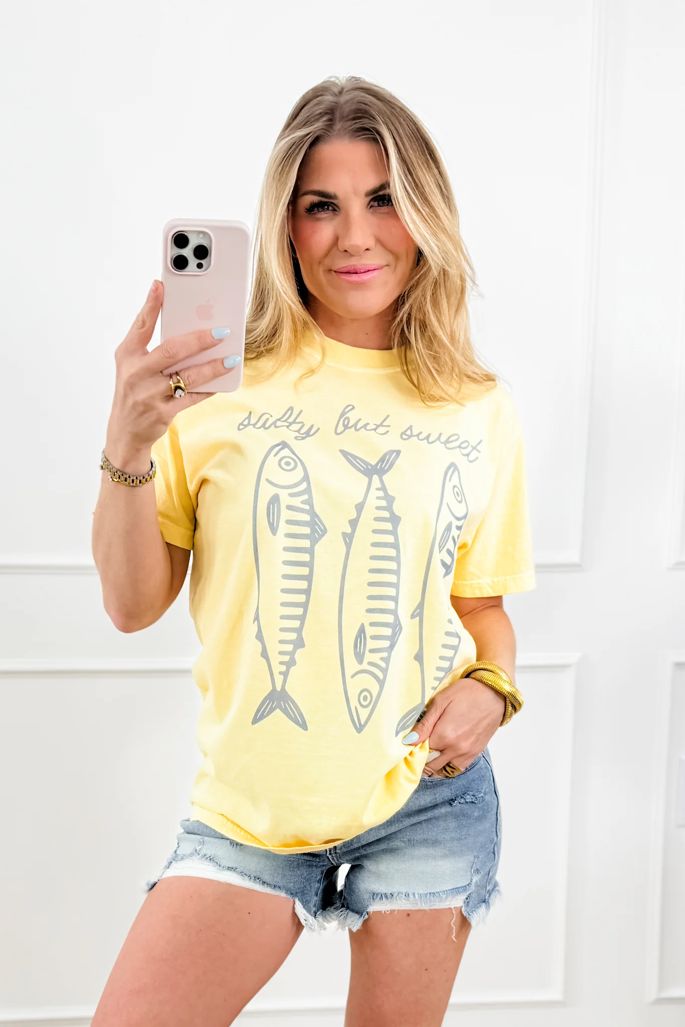 Plus/Reg Short Sleeve "Salty But Sweet" Graphic Tee - Image 3