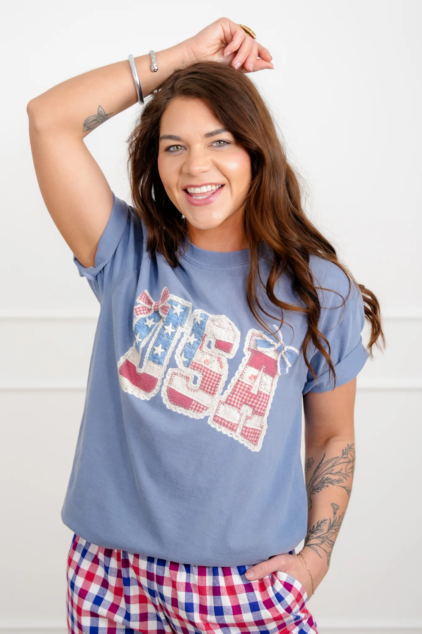 Plus/Reg Short Sleeve "USA" Graphic Tee - Image 5