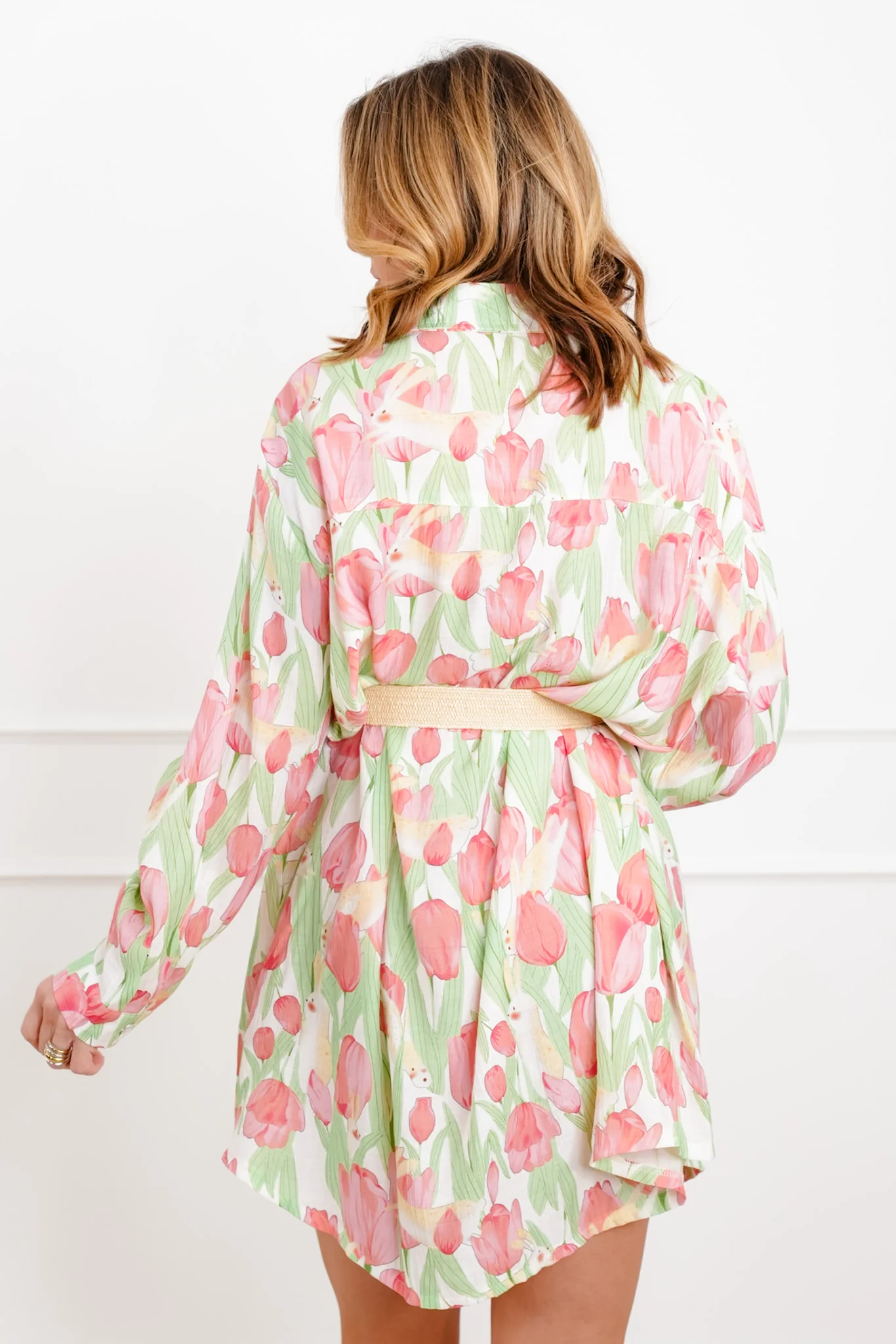 POL Floral Print Long Sleeve Dress - Image 5