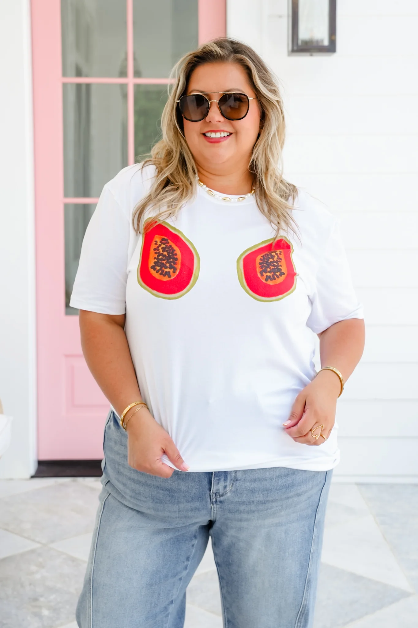 Short Sleeve Papaya Graphic Tee - Image 4
