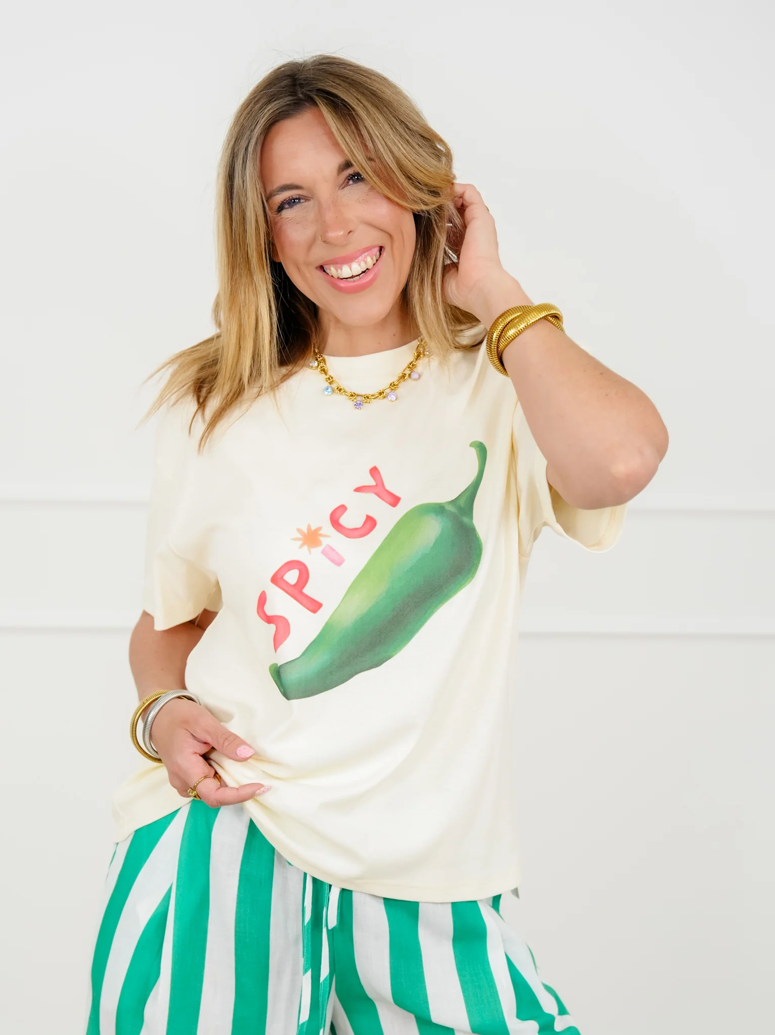 Short Sleeve "Spicy" Graphic Top - Image 5