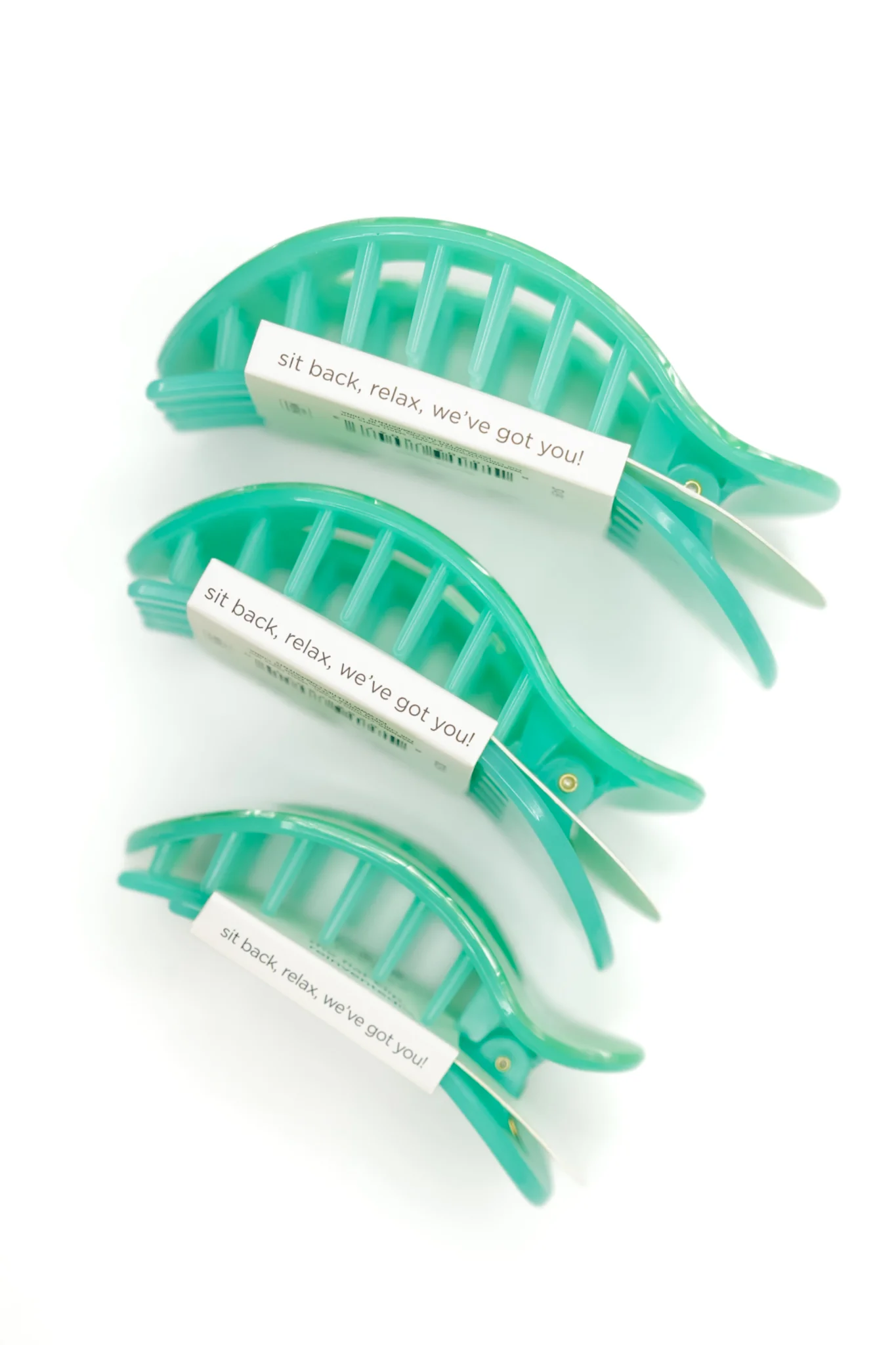 Teleties Flat Round Spring Splash Hair Clips *Final Sale* - Image 2